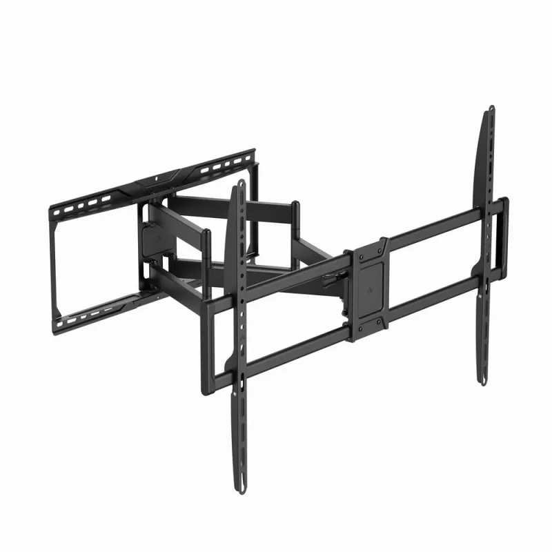 Suporte de parede de TV articulado GEMBIRD WM-105ST-01 para televisores de 50–105 polegadas, suporte de aço orientável, máx. 75 kg, VESA 200x100–900x600