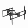 Suporte de parede de TV articulado GEMBIRD WM-105ST-01 para televisores de 50–105 polegadas, suporte de aço orientável, máx. 75 kg, VESA 200x100–900x600