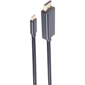 Cabo DisplayPort shiverpeaks BS10-62025 1 m USB Type-C preto (BS10-62025)