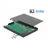 Caixa para SSD DeLOCK 42609 preto M.2