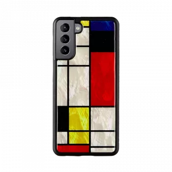 Capa de proteção iKins para Samsung Galaxy S21+ — Modrian preto