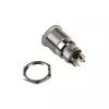 Botão de pressão antivandálico DimasTech 19 mm Silverline Dot RGB PD210