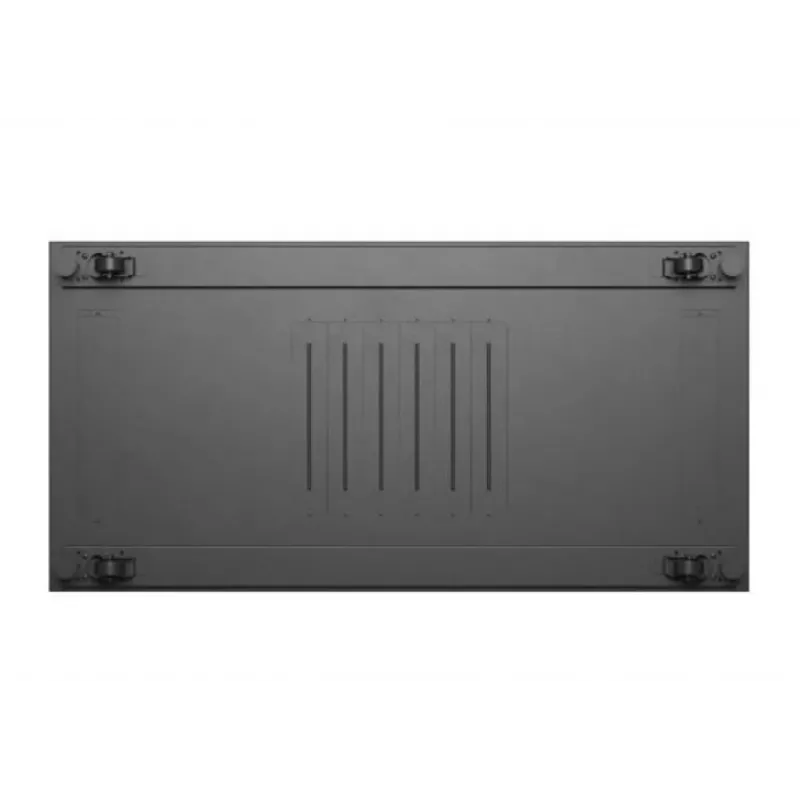 Armário rack LANBERG FF01-6222-12B 22U 600x1200 mm preto com portas frontal e traseira de vidro