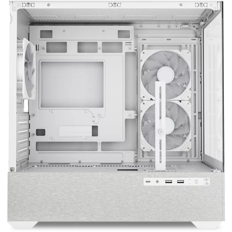 Caixa Sharkoon MK7 ARGB mATX 2x vidro branca