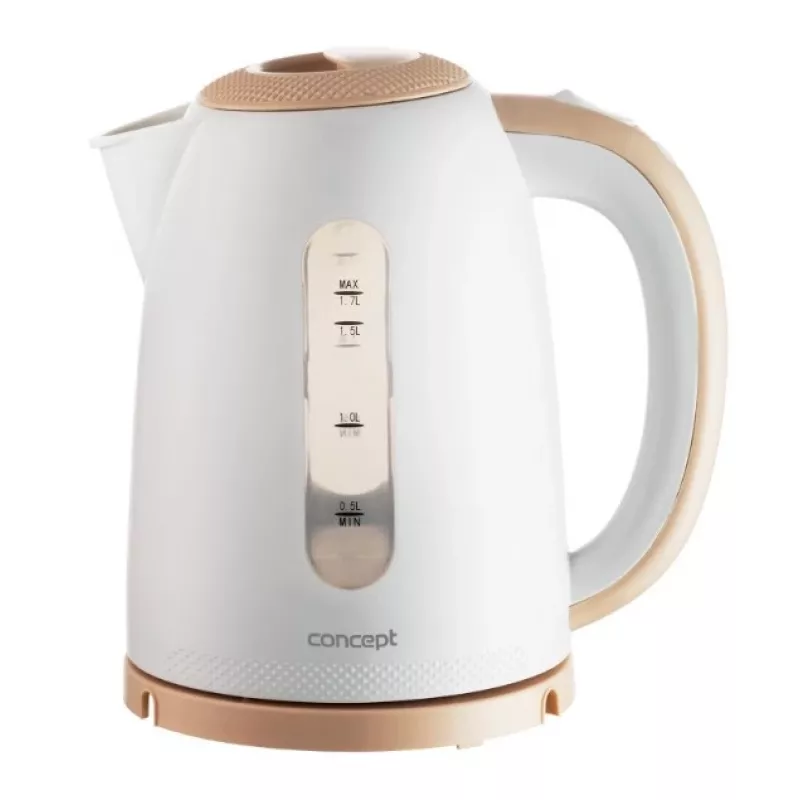 Chaleira elétrica Concept Solution RK2331 — 1,7 L, 2200 W, bege/branco