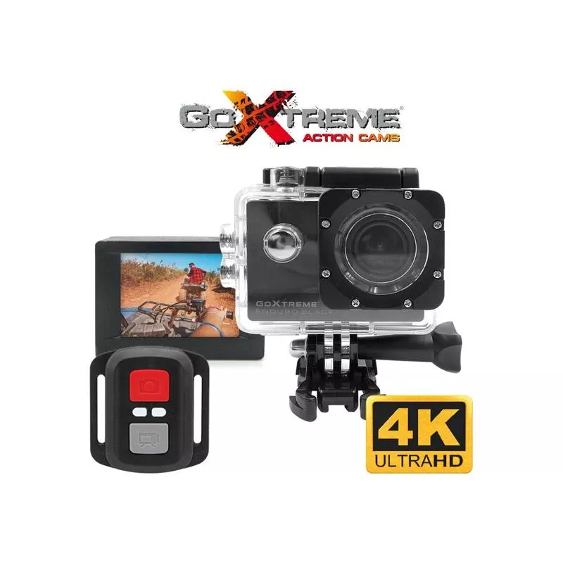 Easypix GoXtreme Enduro Preto - Câmara de ação - montável - 4K / 30 fps - 8,0 MPix - Wi-Fi - à prova de água até 30 m - Preto