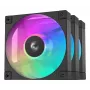 DeepCool FD12 ARGB R-FD12-BKAPN3-G ventoinhas de caixa, 120 mm (120x120x25), 12 V, pack de 3, pretas