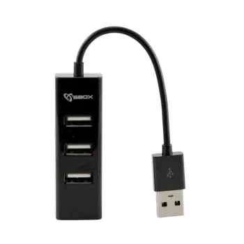 Sbox H-204 USB 4 portas HUB preto