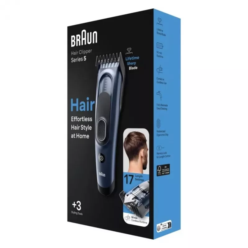 Braun HC5350 máquina de cortar cabelo, azul