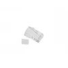Conector RJ-45 LANBERG PLU-6000 para cabo Cat6 U/UTP, transparente/branco, pack de 100