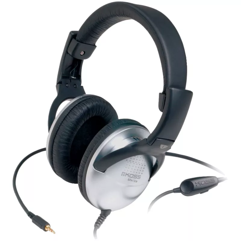 Koss SB45 Headset com fios de arco de cabeça para chamadas/música Preto, Prateado