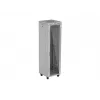 Armário rack de chão LANBERG 19 polegadas 42U 600×600 mm cinzento com porta de vidro e LCD (embalagem plana)