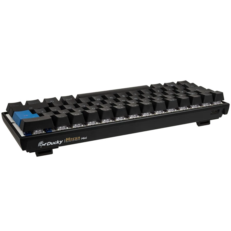 Teclado gaming Ducky Mecha Mini USB alemão preto