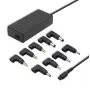 Fonte de alimentação universal automática Qoltec 50012 90W | 9 fichas | +cabo de alimentação