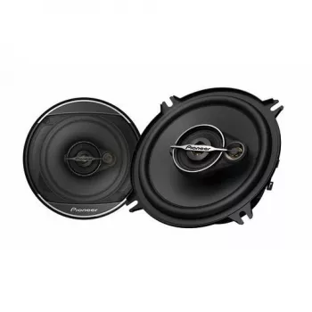 Pioneer TS-A1371F. Tipo de altifalante: 3 vias, potência de pico: 300 W, potência nominal: 50 W. Profundidade de montagem: 5,4 cm, diâmetro do woofer: 13,3 cm, tweeter