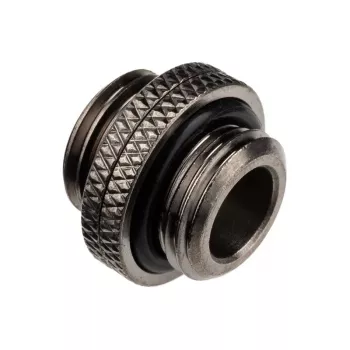 Adaptador Alphacool G1/4 macho para G1/4 macho, ligação angular metálica, preto