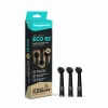 happybrush ECO R2 cabeças de escova de substituição, preto, 3 unid.