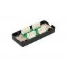 Tomada Extralink CAT6 UTP, conector pass-through, preto