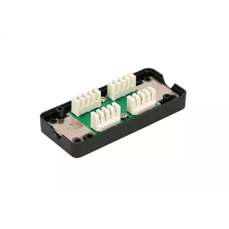 Tomada Extralink CAT6 UTP, conector pass-through, preto