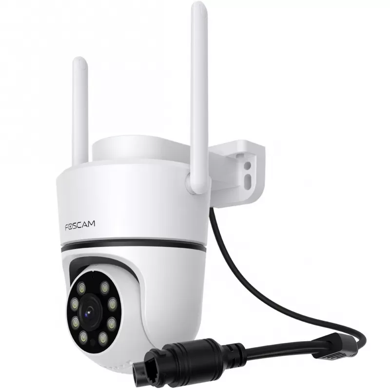 Câmara de vigilância IP Foscam PD5 branco 1080p sem fios com visão noturna