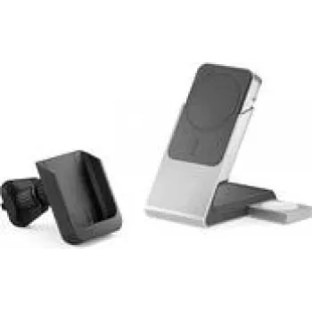 Powerbank portátil Alogic Matrix+ Wireless estação de carregamento 3-em-1 MagSafe + suporte de ventilação, 5000mAh
