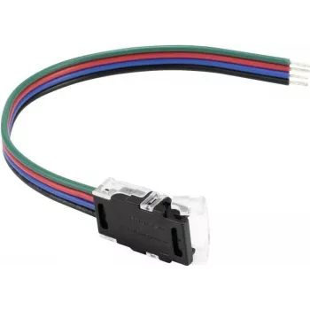 Ligação de alimentação de tira LED EUROLITE 50530070 4 polos para tira de 10 mm