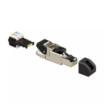 Ficha universal RJ45 Rutenbeck 13900320 — compatível com Cat.6A ISO B