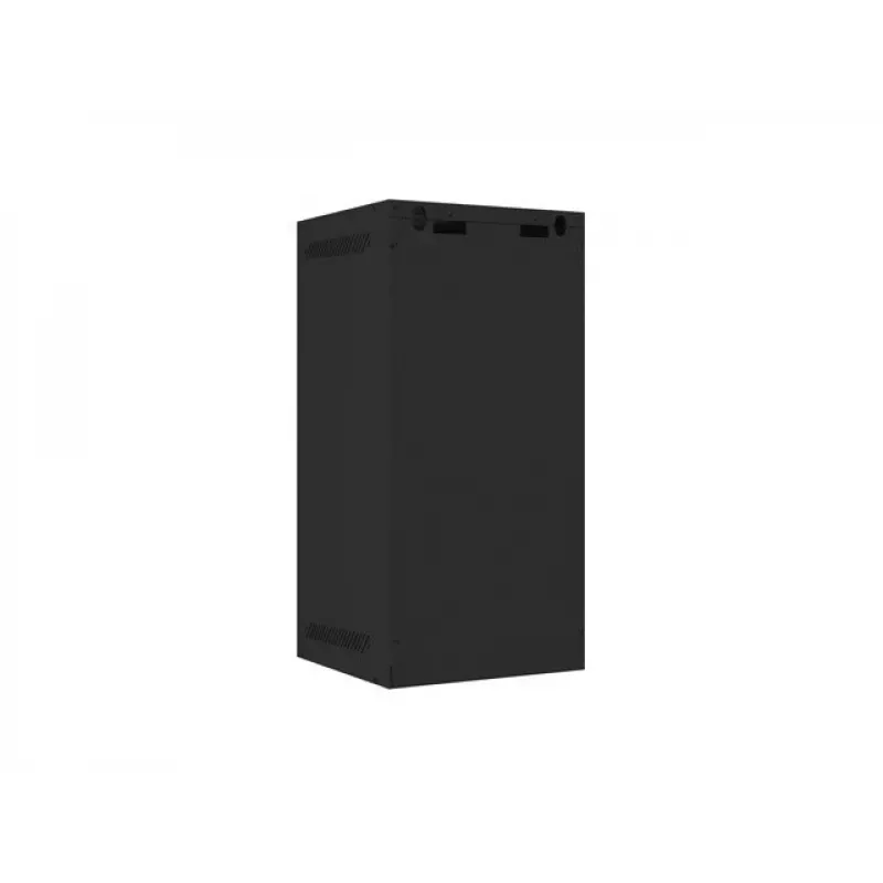Lanberg WF10-2312-00B armário rack de parede de 10 polegadas 12U, 280x310x603 mm, porta metálica, IP20, carga máx. 20 kg, desmontado, preto