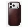 Capa para telemóvel Nomad Modern Leather Folio para Apple iPhone 17 Pro, 6,3 polegadas (16 cm), pele bordô