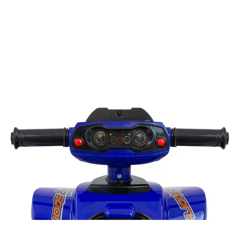 Veículo deslizante Milly Mally Ride-on Monster Navy — veículo deslizante com assento para criança, altura de assento baixa