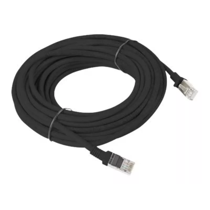Cabo de rede LANBERG PCU6-10CC-1000-BK RJ-45 Cat6 U/UTP 10 m preto