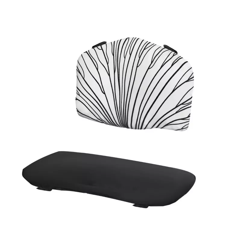 Almofada de assento para cadeira alta kinderkraft ENOCK – preto e branco