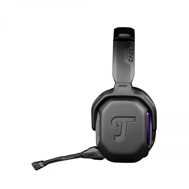 Headset Teufel CAGE PRO sem fios com arco de cabeça Gaming USB Type-C Bluetooth preto
