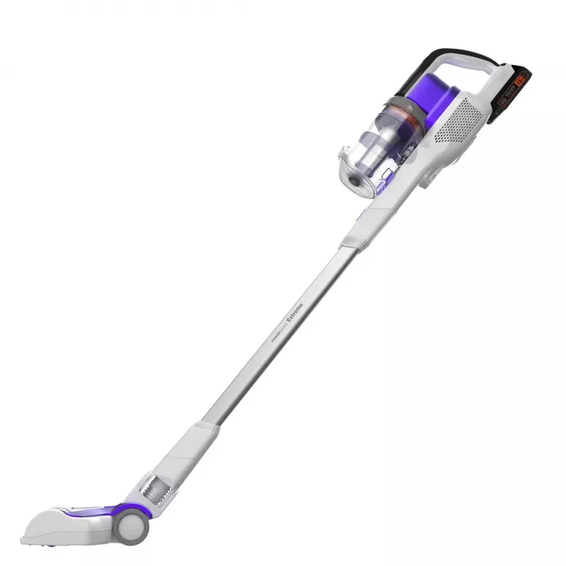Black & Decker BHFEV1825CP Aspirador vertical/escova elétrica aspirador 2-em-1 com bateria a seco sem saco branco 2,5 Ah