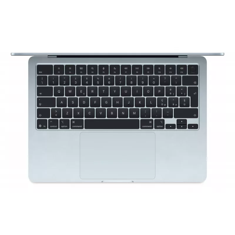 MacBook Air 13, azul-céu, M4 (10-CPU/10-GPU), 16 GB, 512 GB, alemão, fonte de alimentação 35 W Dual-USB-C, MC6U4D/A