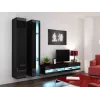 Estante Cama VIGO NEW 180/40/30 preto/preto brilhante