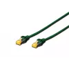Cabo de rede Digitus CAT 6A S/FTP 0,5 m verde DK-1644-A-005/G