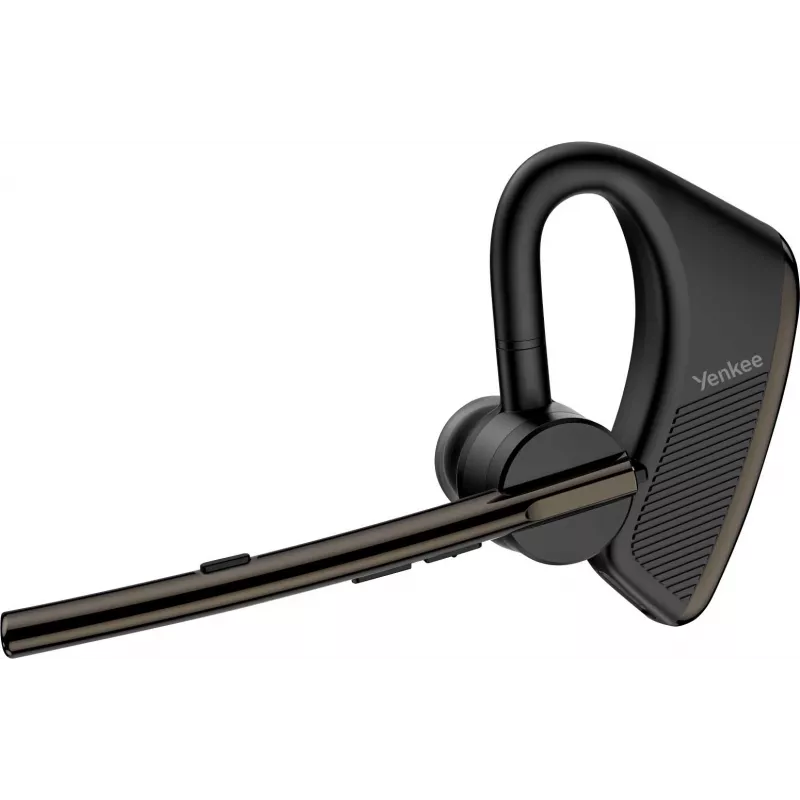Conjunto de auscultador com fios/Bluetooth YENKEE YHF F20BK – headset com microfone em linha para chamadas e áudio