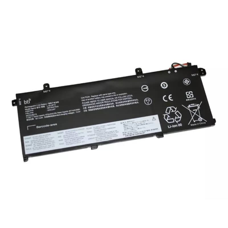 Bateria para Lenovo P14s / T490 51Wh 11,55V Li-Ion da Triton (L18L3P73) 4372 mAh, preto