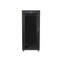 Rack autónomo LANBERG FF01-6627-12BL 19 polegadas 27HE 600x600 mm porta de vidro, capacidade de 800 kg