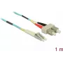 Cabo de fibra ótica DeLOCK LC para SC multimodo OM3 1 m