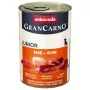 Comida húmida para cães animonda GranCarno Original Junior — Vaca & Frango, 400 g lata, para a fase de crescimento, sem glúten e sem soja