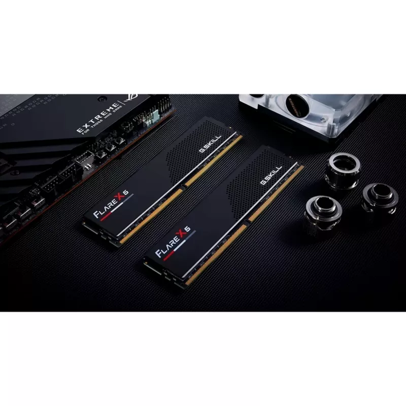 DIMM 96 GB DDR5-5600 (2x 48 GB) kit duplo, memória RAM preta, F5-5600J4040D48GX2-FX5, Flare X5, AMD EXPO