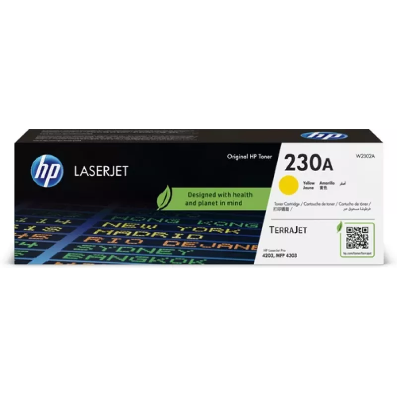 Toner HP 230A W2302A 2300 páginas amarelo