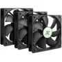INTER-TECH 88887289 Ventoinha de caixa 120mm Pack de 3 Preto