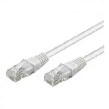 Wentronic Goobay cabo de rede CAT 5e, U/UTP, branco, 0,5 m - mistura de cobre CCA (68500)