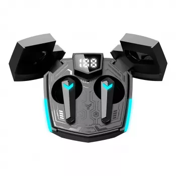 Auscultadores Canyon GTWS-2 sem fios Ear-Hook Gaming USB Type-C Bluetooth com dock de carregamento Preto (CND-GTWS2B)