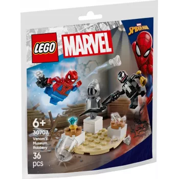 Brinquedo de construção LEGO Venoms Museumsraub conjunto Polybag 30707 – Marvel Super Heroes, pequeno conjunto colecionável