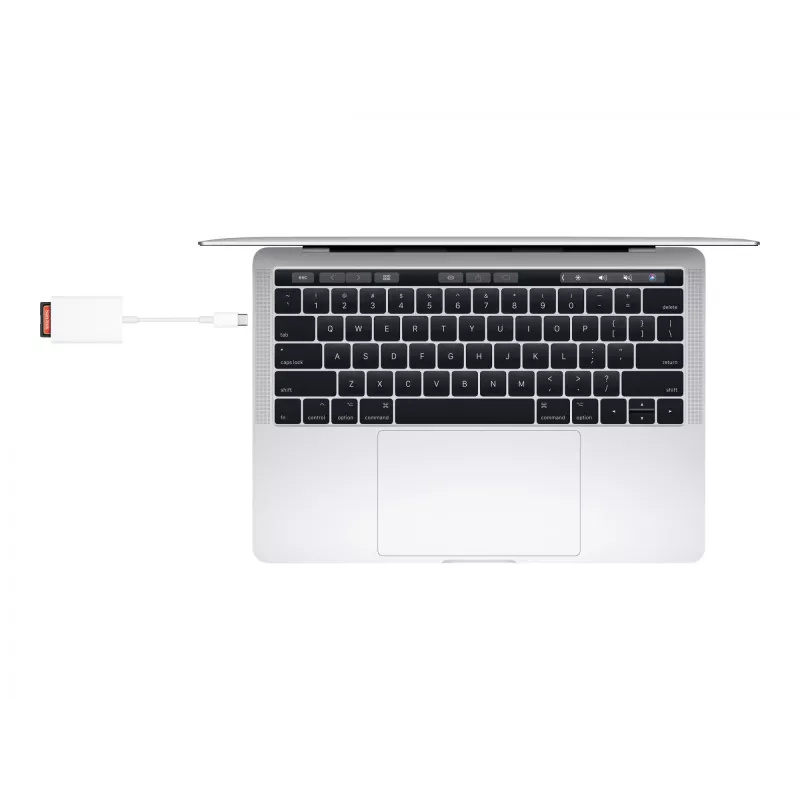Leitor de cartões Apple MW653ZM/A USB 2.0 Type-C branco compatível com SD