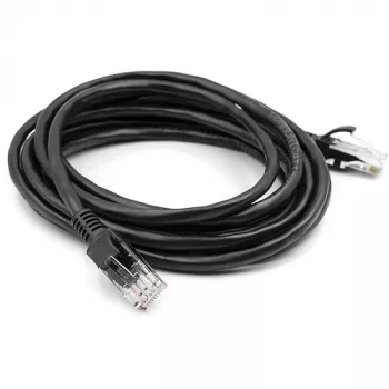 Cabo Cat5E UTP, 3 m, preto